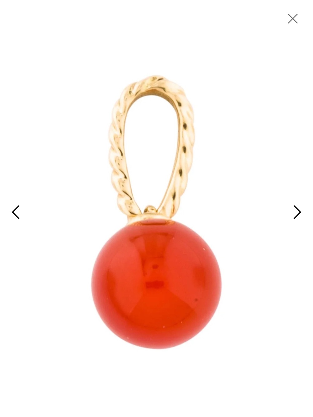 In Search Of (ISO)-Not Selling: David Yurman Carnelian Solari Pendant 18k YG